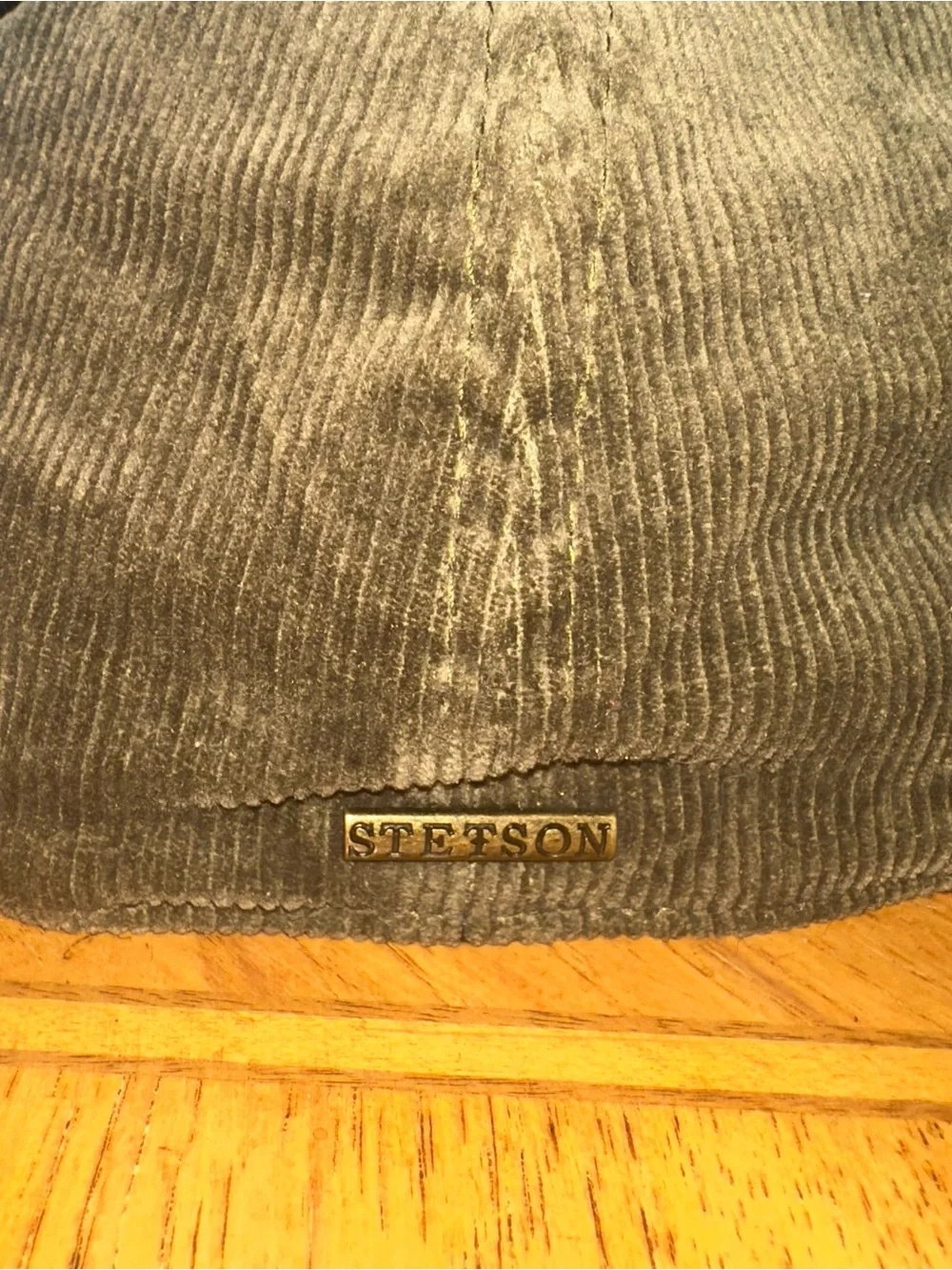Stetson Corduroy Hat Size Medium Driving Newsboy Cabbie Brown Flat Cap